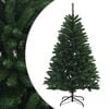 vidaXL Dirbtinė Sulankstoma Kalėdų Eglutė 120 cm PVC Vidutinė žalia