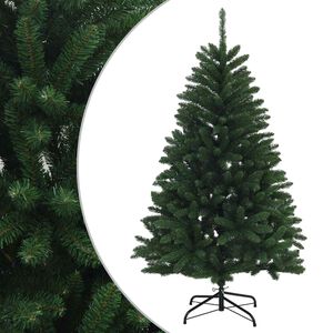 vidaXL Dirbtinė Sulankstoma Kalėdų Eglutė 120 cm PVC Vidutinė žalia