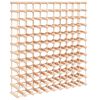 vidaXL Vyno laikiklis 120 butelių, 112,5x23x123,5cm, pu&scaron;ies masyvas
