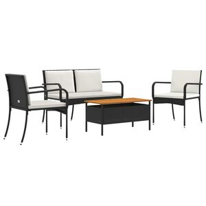 vidaXL Sodo komplektas su pagalve plienas