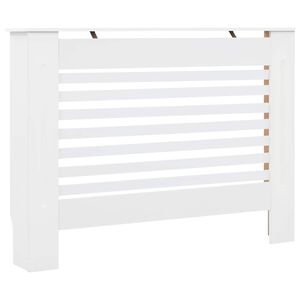 vidaXL Radiatoriaus uždangalas, baltos sp., 112x19x81,5cm, MDF