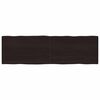 vidaXL Stalvir&scaron;is, tamsiai ruda, 200x60x(2-6) cm, medienos masyvas