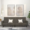 vidaXL Dvivietė sofa-lova, tamsiai pilkos spalvos, aksomas
