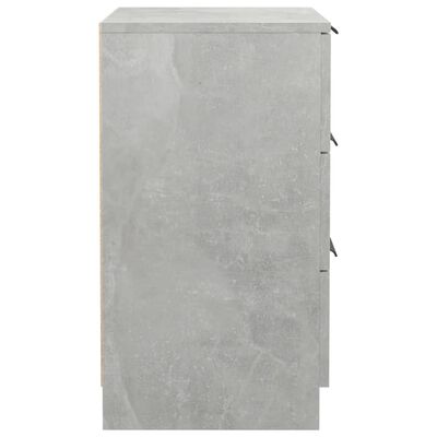 vidaXL Naktinė spintelė, betono pilkos spalvos, 40x36x65cm