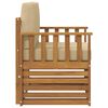 vidaXL Lauko sofos komplektas su pagalve Natūrali 71 x 63 x 73 cm