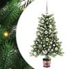 vidaXL Kalėdų eglutė su 150 LED s stovu Žalia 90 cm PE