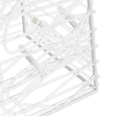 vidaXL Akrilinė LED dekoracija kūgiai, šaltos baltos, 30/45/60cm