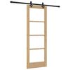 vidaXL Slankios durys ORKDAL Natūrali ir juoda 73,5 x 198,5 cm