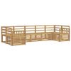 vidaXL Lauko sofos komplektas 7 pcs Balta 304 x 128,5 x 73 cm