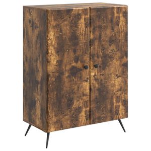 vidaXL Kabalas Dūminio ąžuolo 66 x 34,5 x 90 cm Apdirbta mediena