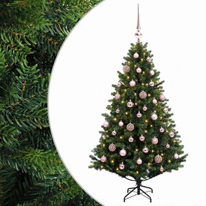 vidaXL Dirbtinė kalėdinė eglutė su rutuliuku 120 cm 150 LED