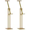 vidaXL Prekybos parodos stendai 2 pcs Auksinė 26,5 x 26,5 x 150 cm