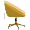 vidaXL Valgomojo kėdės, 2vnt., geltonos spalvos, aksomas