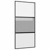 vidaXL Stiklinės durys 102,5 x 2 x 205 cm Aliuminis Juoda