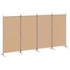 vidaXL 4-skydelis kambario skirstytuvas Smėlio 346 x 180 cm Audinys