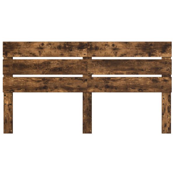 vidaXL Galvūgalis Rūkyta ąžuolas 200 cm Apdirbta mediena