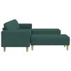 vidaXL Svetainės sofa 3 pcs Tamsiai žalia Poliesteris
