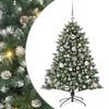 vidaXL Dirbtinė Kalėdų eglutė Žalia 120 cm PVC, plastikas ir plienas