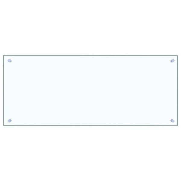 vidaXL Virtuvės užpakalinė plok&scaron;tė 2 pcs Skaidrus 100 x 40 cm