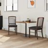 vidaXL Valgomojo kėdės 2 pcs &Scaron;viesiai rudas 50 x 52,5 x 91 cm
