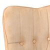 vidaXL Krėslas, kreminės spalvos, drobė