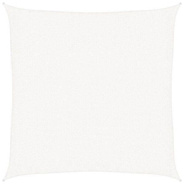 vidaXL Tentas nuo saulės, baltas, 2x2 m, HDPE, kvadrato formos