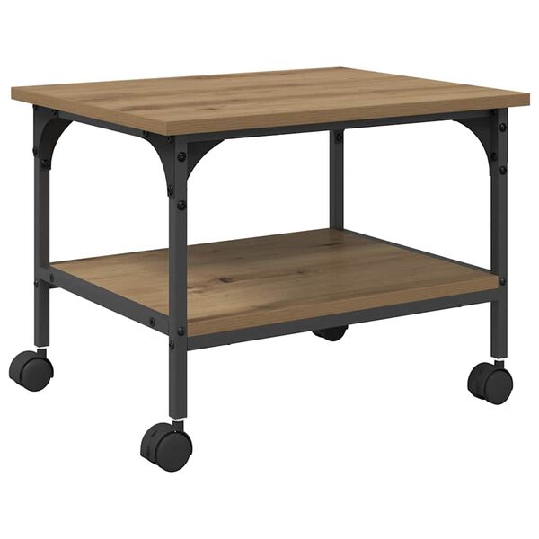 vidaXL Spausdintuvo laikiklis Amatininkų ąžuolas 50 x 40 x 38 cm