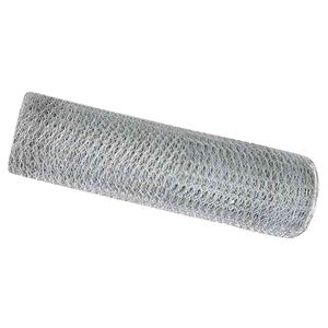 vidaXL Heksagoninė tvora 0,6 x 10 m Galvanizuotas plienas Sidabrinė