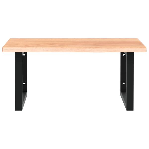 vidaXL Lentyna praustuvui, plienas ir ąžuolo medienos masyvas