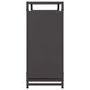 vidaXL Stovas malkoms, juodos, 90x28x65 cm, &scaron;altai valcuotas plienas
