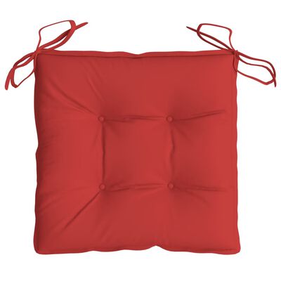 vidaXL Kėdės pagalvėlės, 6vnt., raudonos, 50x50x7cm, oksfordo audinys