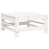 vidaXL Sodo pakoja, baltos spalvos, pušies medienos masyvas
