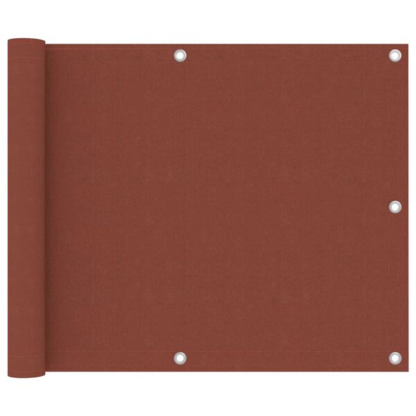 vidaXL Balkono pertvara, terakota spalvos, 75x300cm, oksfordo audinys