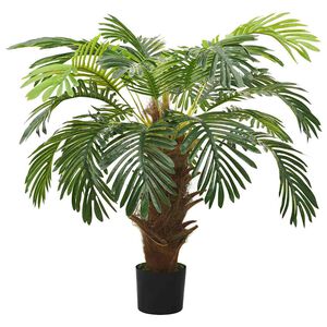 vidaXL Dirbtinis paprastasis cikas su vazonu, žalias, 90 cm