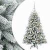vidaXL Dirbtinė Kalėdų eglutė su burbulais 120 cm 150 LED &Scaron;ilta balta