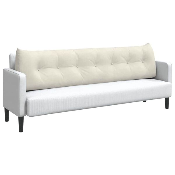 vidaXL Apsaugos Pagalvė Kreminė 200 x 24 x 50 cm Aksomas