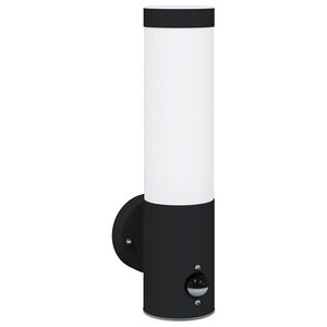 vidaXL Lauko sieninė lemputė Juoda 12 x 8,5 x 29 cm