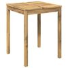 vidaXL Sodo vakarienės stalas Balta 60 x 60,5 x 75 cm