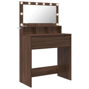 vidaXL Miegamojo persirengimo stalai Rudas ąžuolas 80 x 39,6 x 135 cm