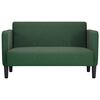 vidaXL Loveseat sofa, tamsiai žalia, 109cm, velvetinis audinys