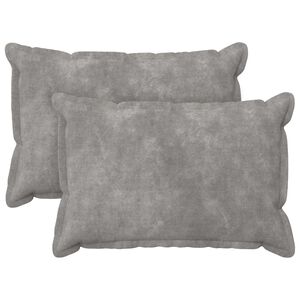 vidaXL Pagalvėlės užvalkalas 2 pcs HOUTEN &Scaron;viesiai pilka 30 x 50 cm