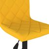 vidaXL Pasukama valgomojo kėdė, garstyčių geltonos spalvos, aksomas