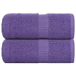 vidaXL Rank&scaron;luosčiai FROGN 2 vnt., violetiniai, 30x30 cm, 360 g/m&sup2;