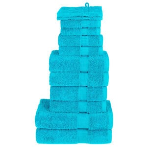 vidaXL Rank&scaron;luosčių rinkinys SOLUND, 12vnt., turkio, 600g/m&sup2;