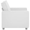 vidaXL Sofa Kėdė Baltas 100 cm Dirbtinė oda