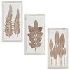 vidaXL Meno dekoras 3 pcs Ruda ir balta 40 x 40 x 1,5 cm