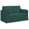 vidaXL Sofa 120cm Tamsiai žalia Metalas