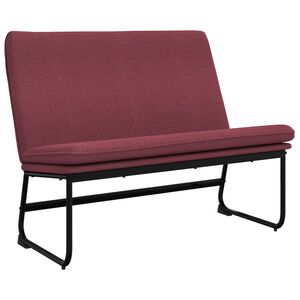 vidaXL Suoliukas, raudonojo vyno spalvos, 100x75x76cm, audinys
