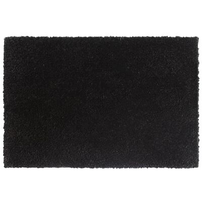 vidaXL Durų kilimėliai, 2vnt., juodi, 40x60cm, kokoso pluoštas