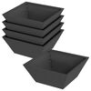 vidaXL Sodo vazonas 5 vnt. Juoda 40 x 40 x 15 cm